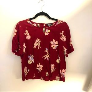 Madewell Short Sleeve Floral Shirt